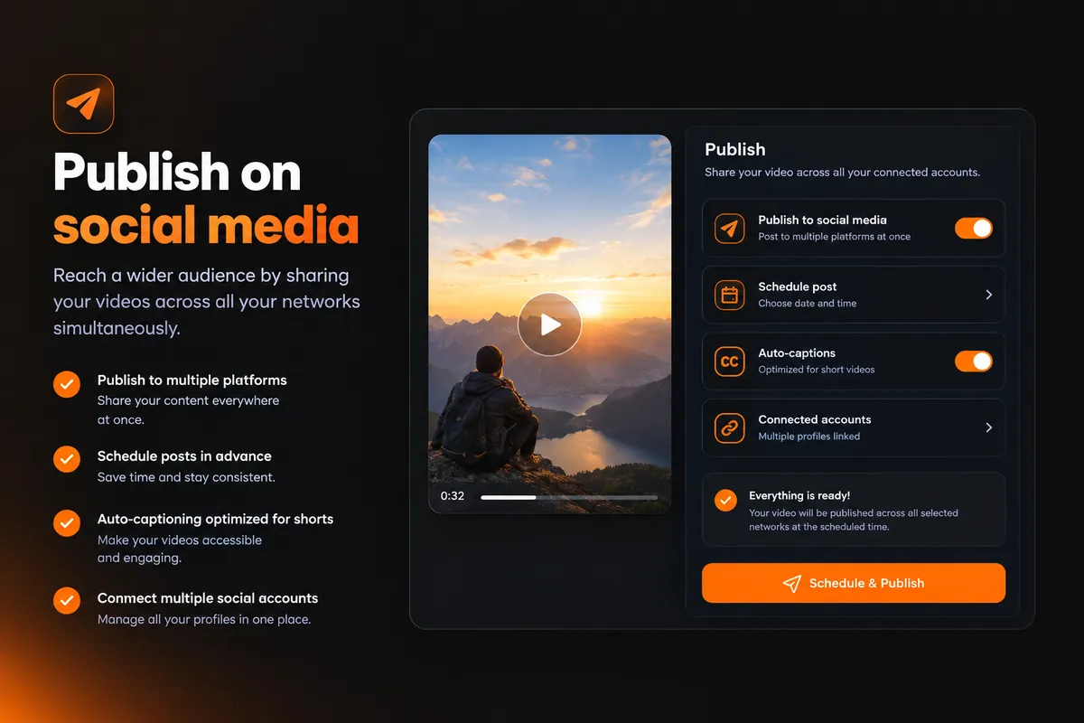 Publish to your social channels